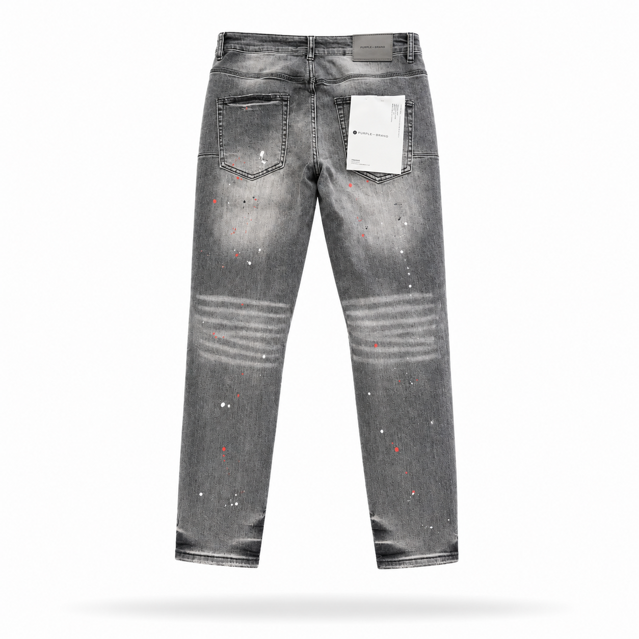 Purple Grey Paint Splash Jeans