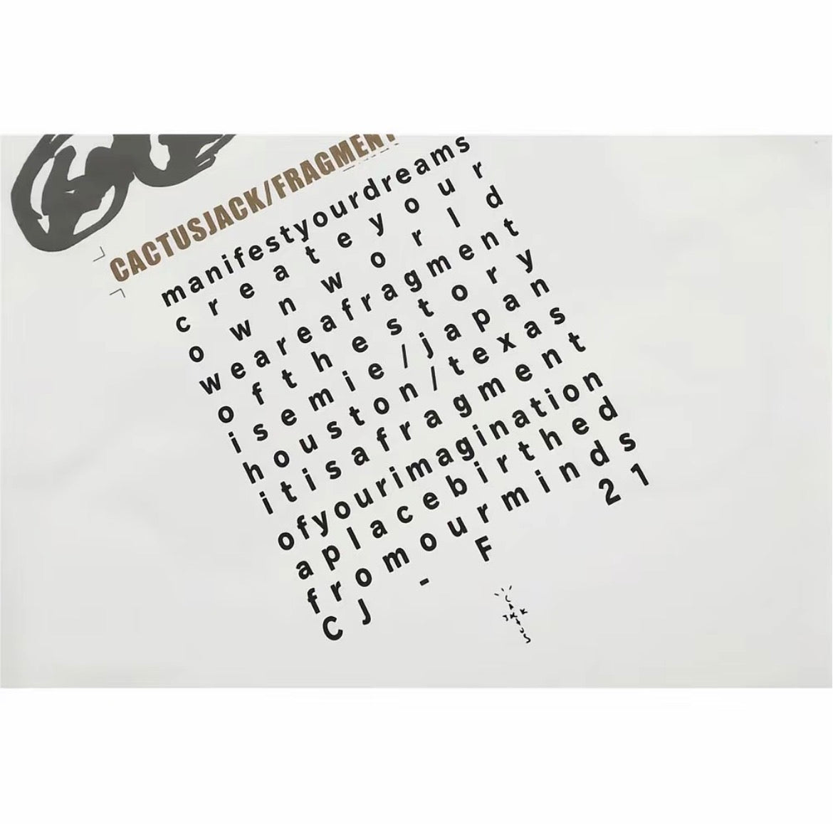 Cactus Jack x Fragment Chain Logo Tee