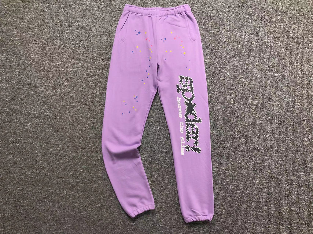 Sp5der Worldwide Web Jogger Pink