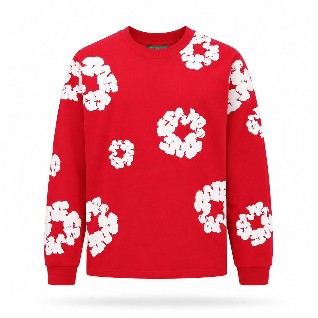 Camiseta Denim Tears Wreath Roja