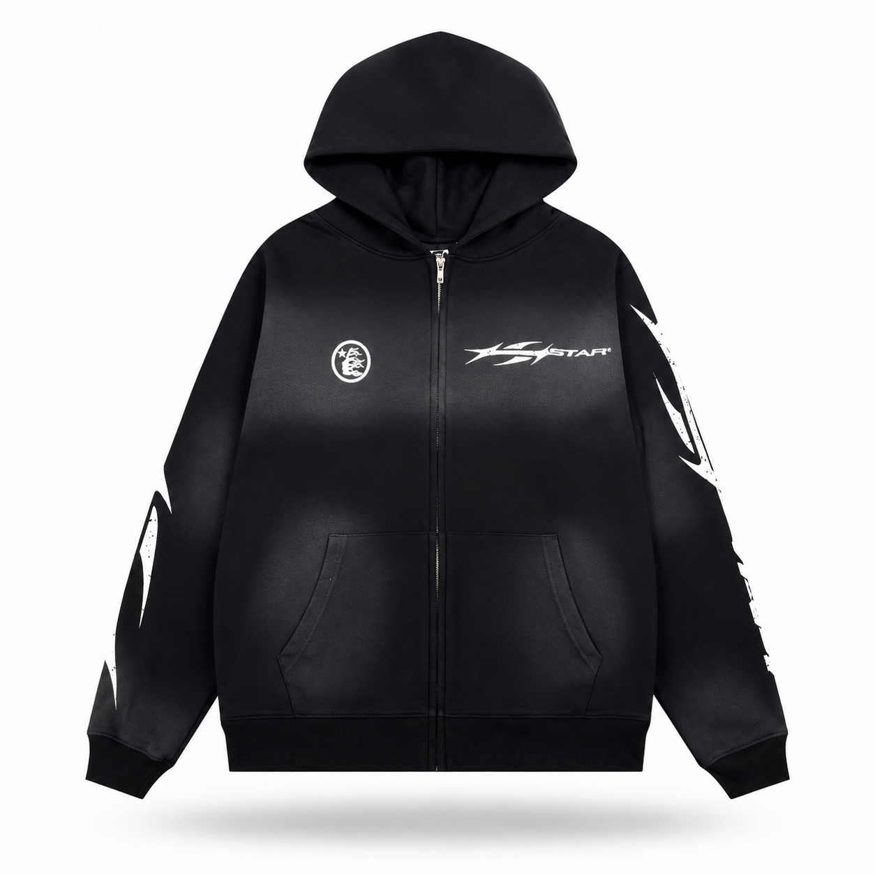 Hellstar "Sports Edition" Heavyweight Zip Hoodie — Grey