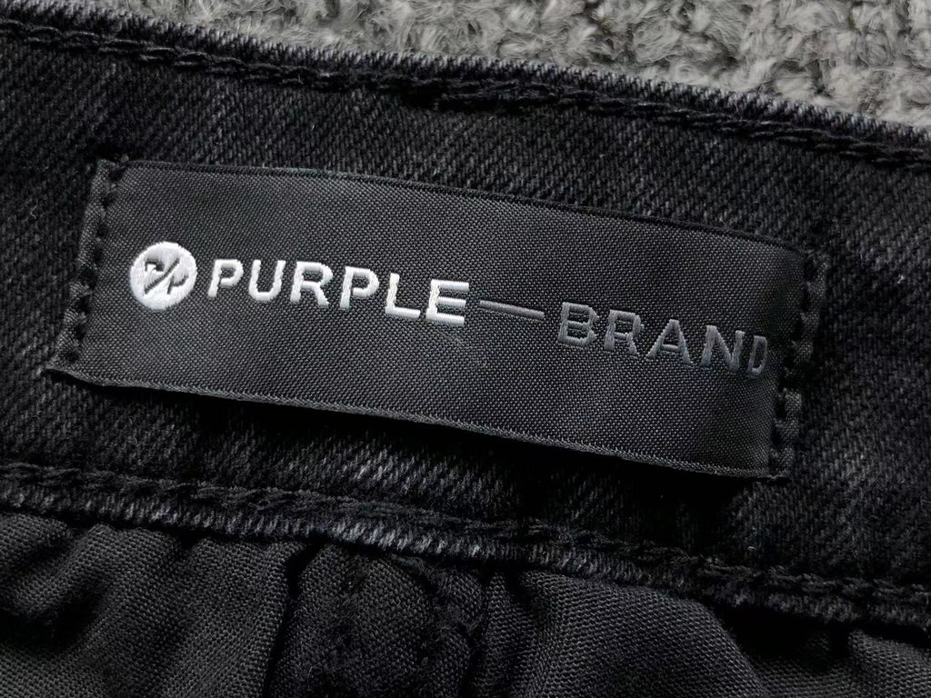 Purple Brand P001 Black Paint Splatter Jeans