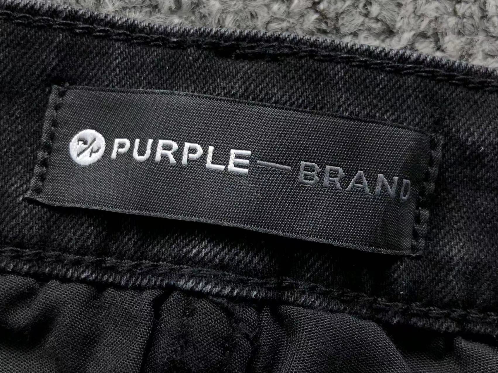 Purple Brand P001 Black Paint Splatter Jeans