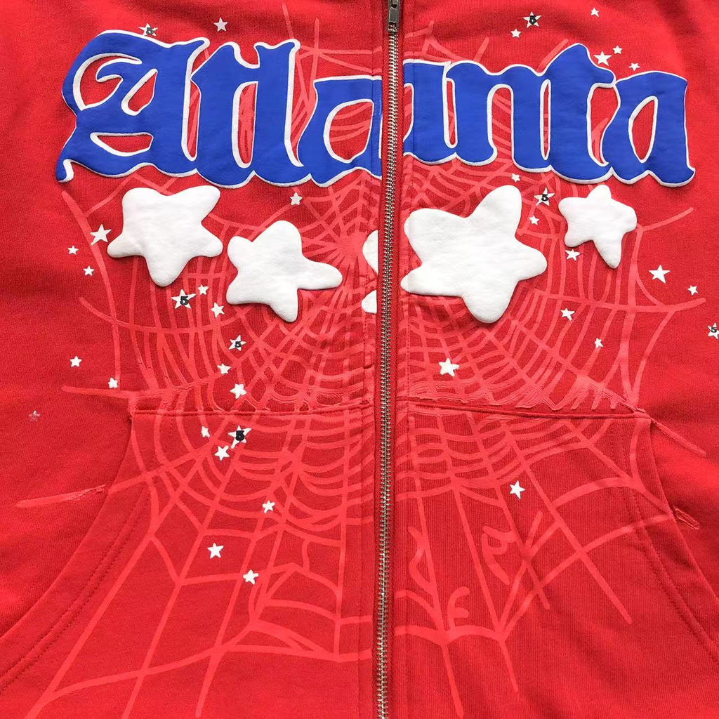 Sp5der Atlanta Hoodie Red