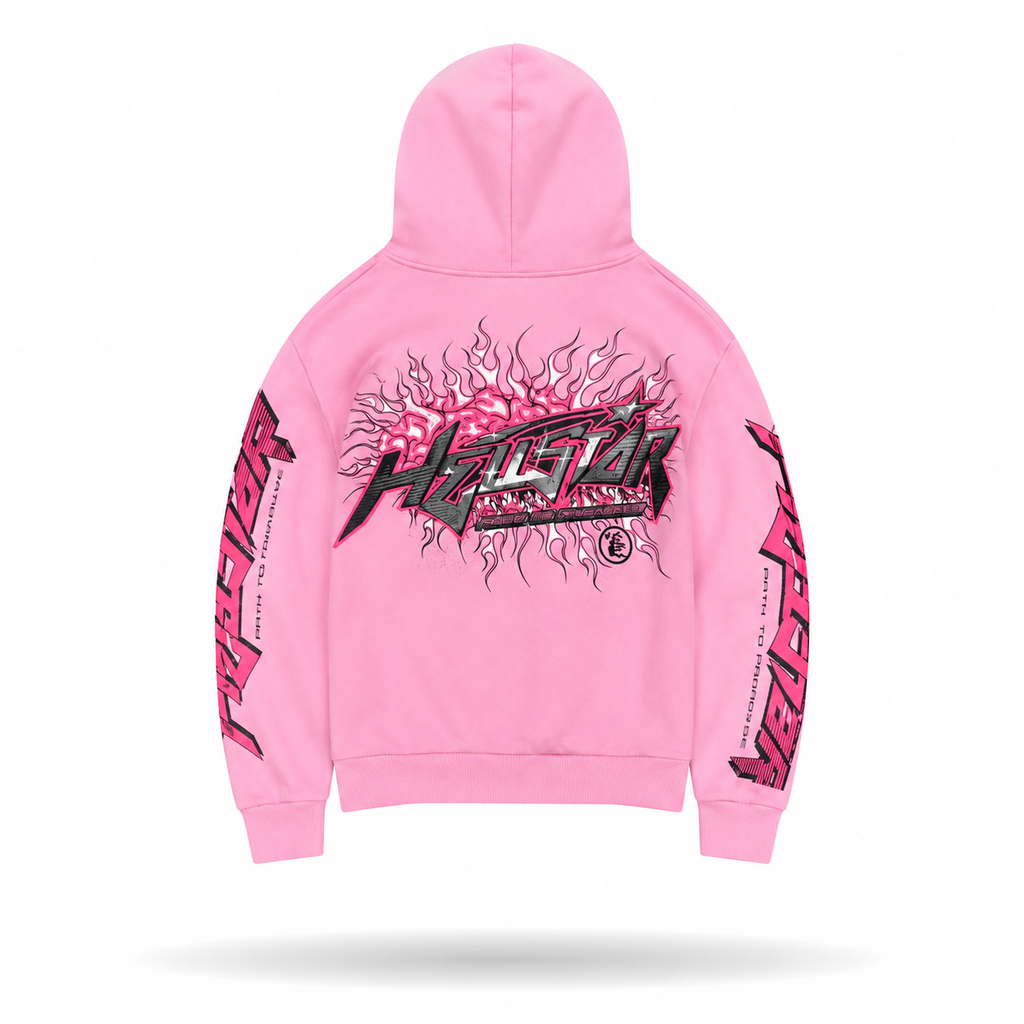 Hellstar Pink Flame Hoodie