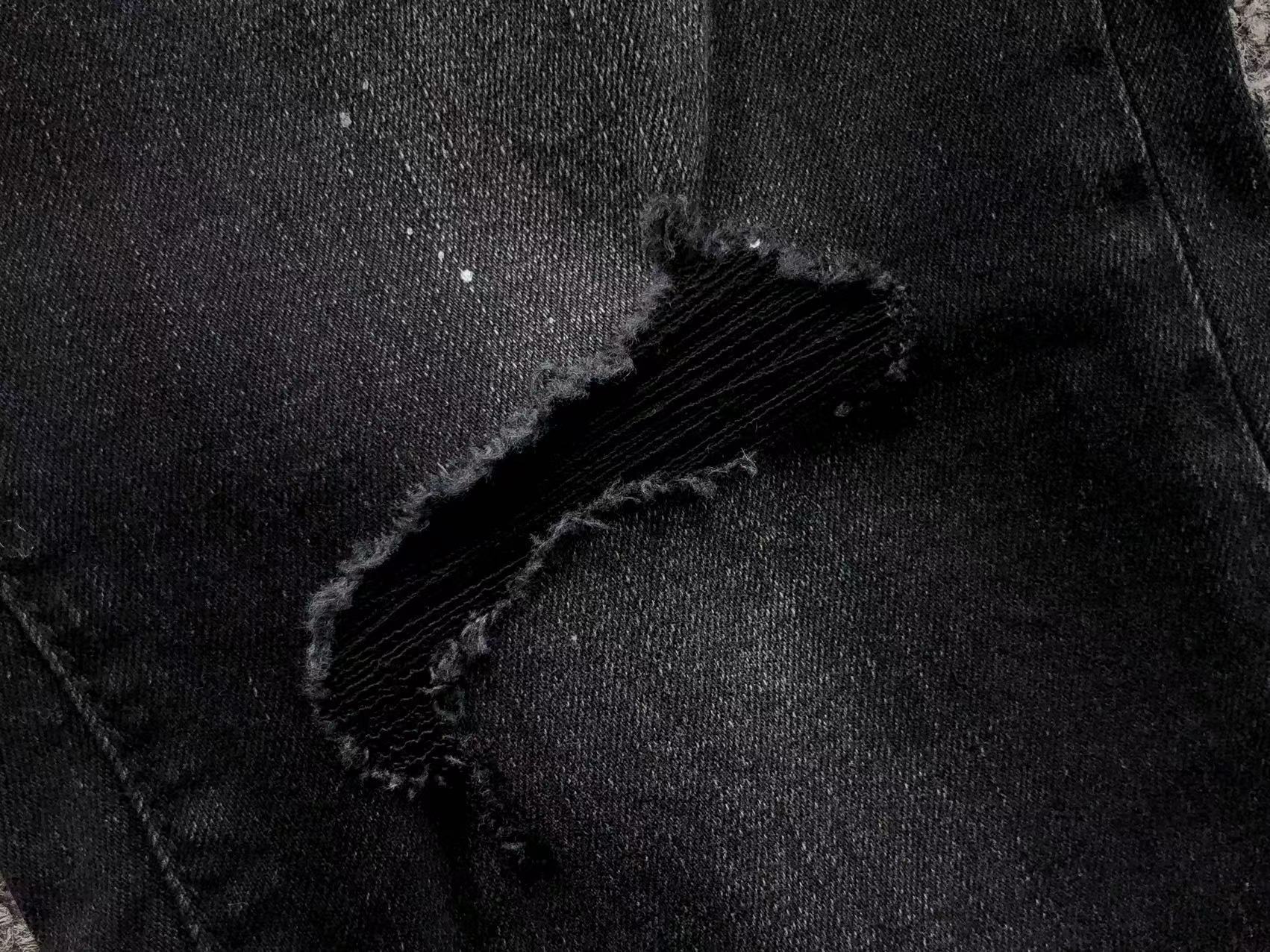 Purple Brand P001 Black Paint Splatter Jeans