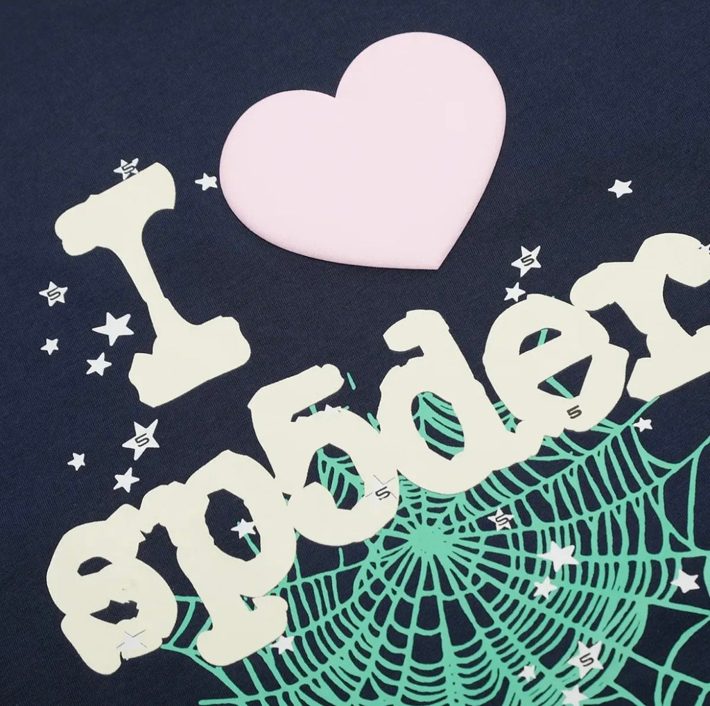 Sp5der "I Love Sp5der" Heart Tee / Navy