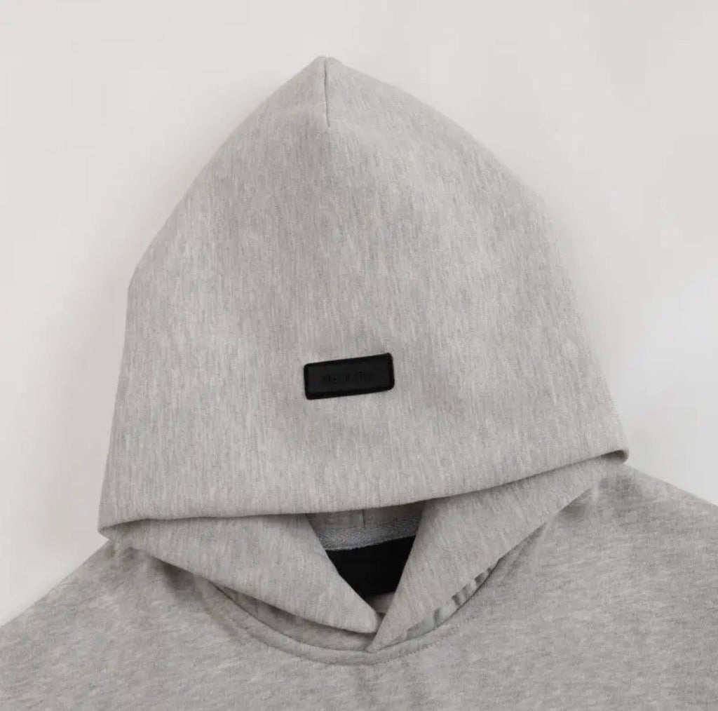 Hoodie Essentials Light Grey Classic Logo