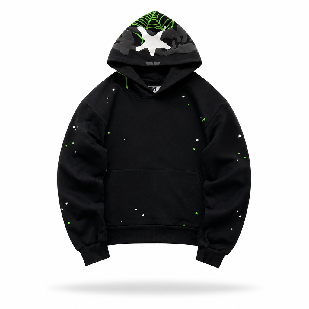 Sp5der Star OG Web V2 Hoodie 'Slime Green'