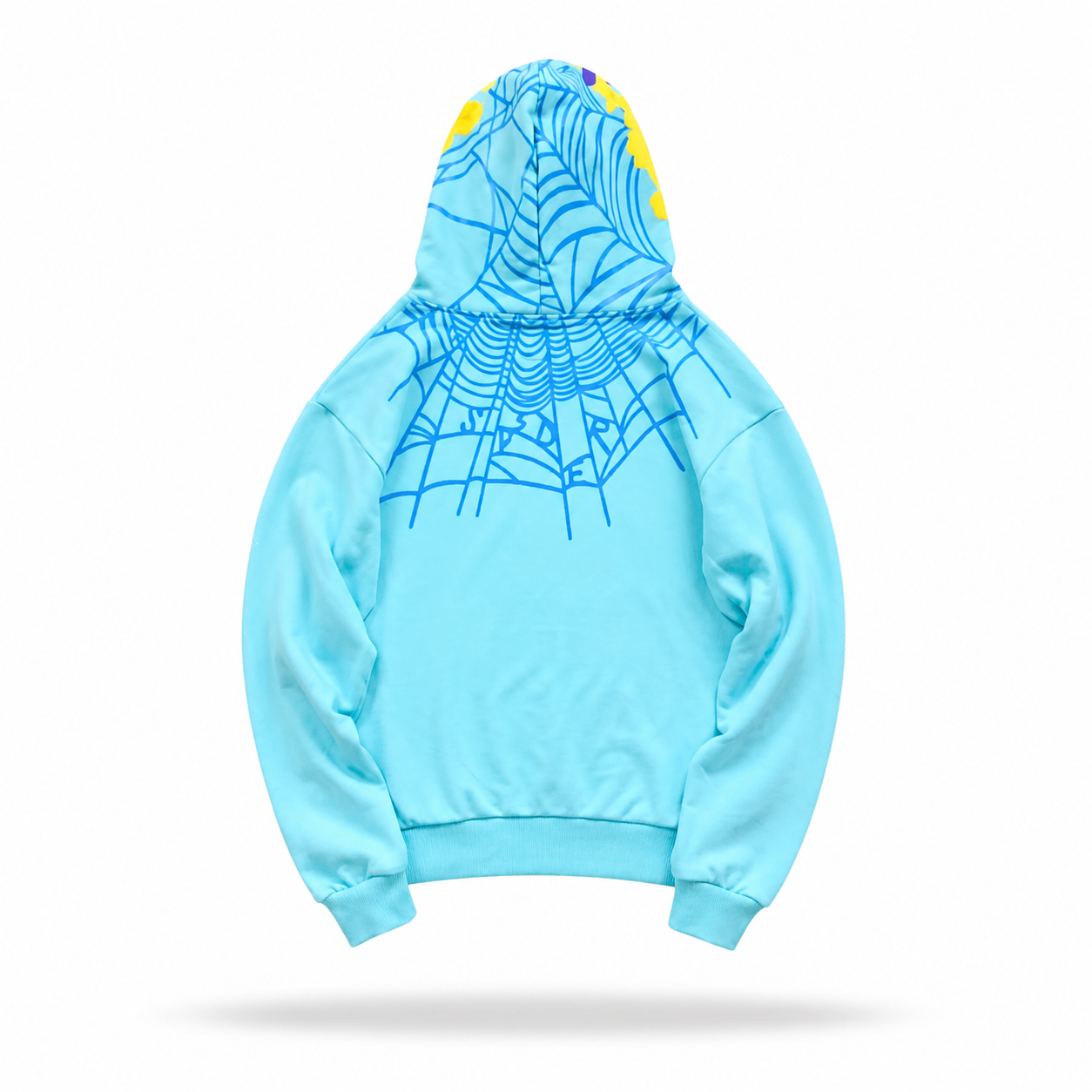Sp5der Sky Blue Atlanta Intersect Hoodie
