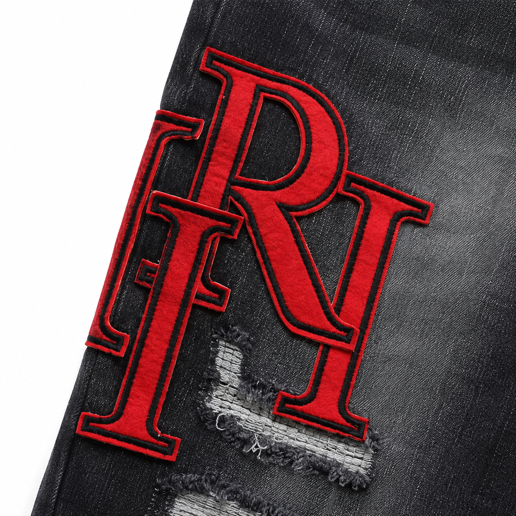 Pantalón AMIRI Staggered Rojo