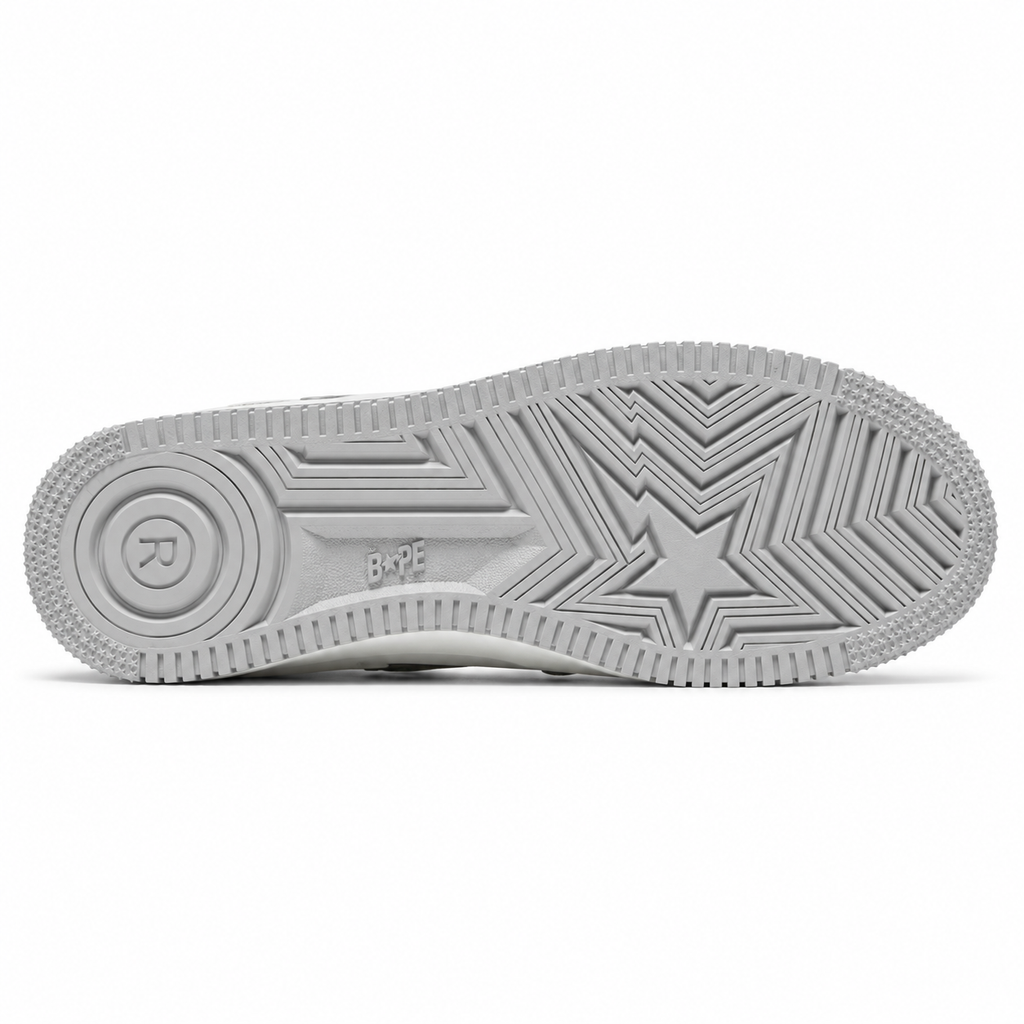 Sneaker BAPE Ape Sta Low Grey Black