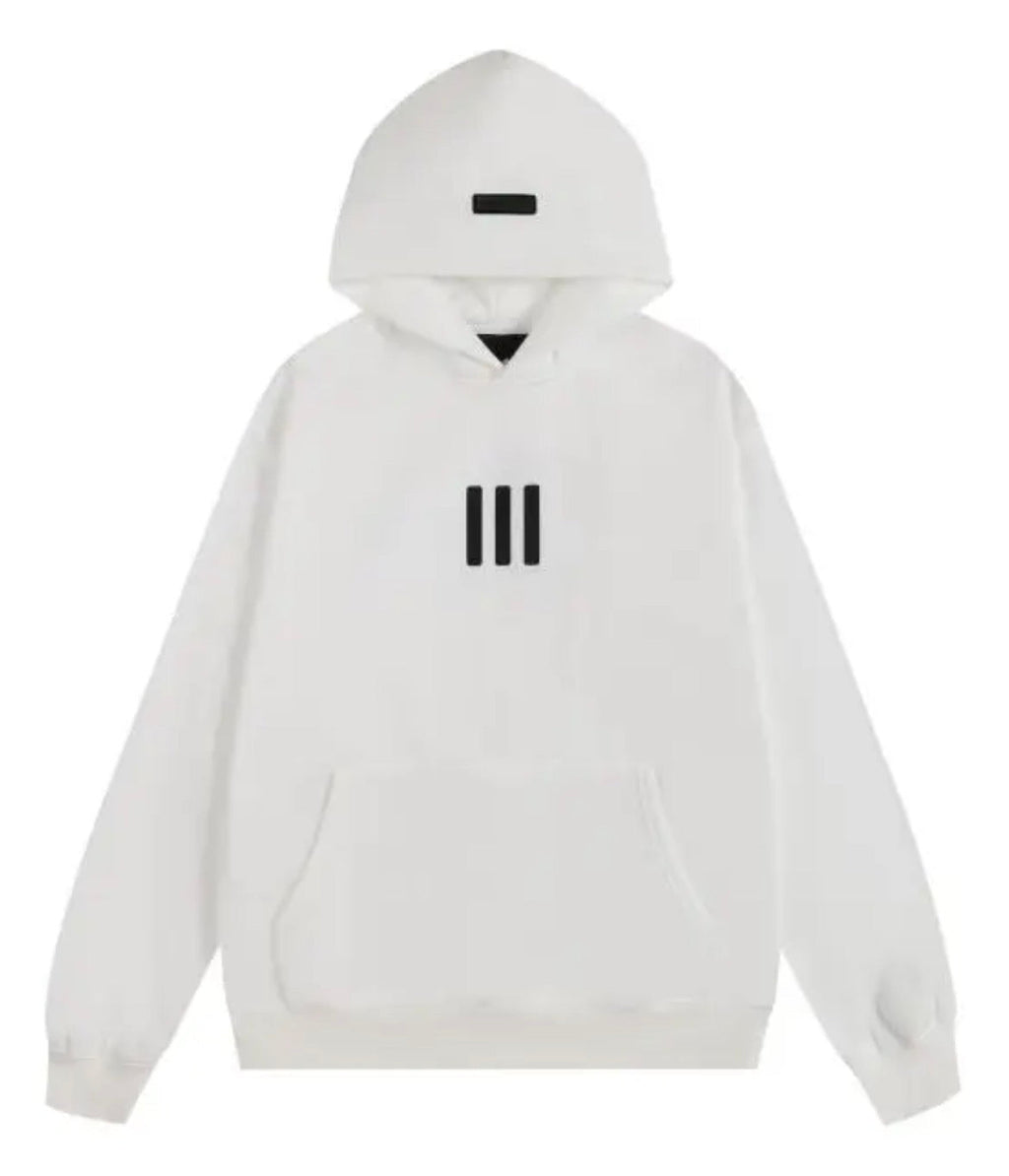 Hoodie Essentials Light Grey Classic Logo