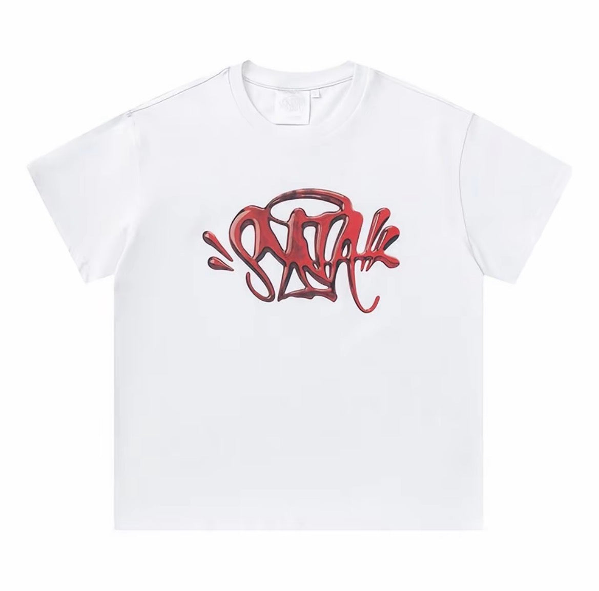 Syna Liquid Tag Tee – Red Drip