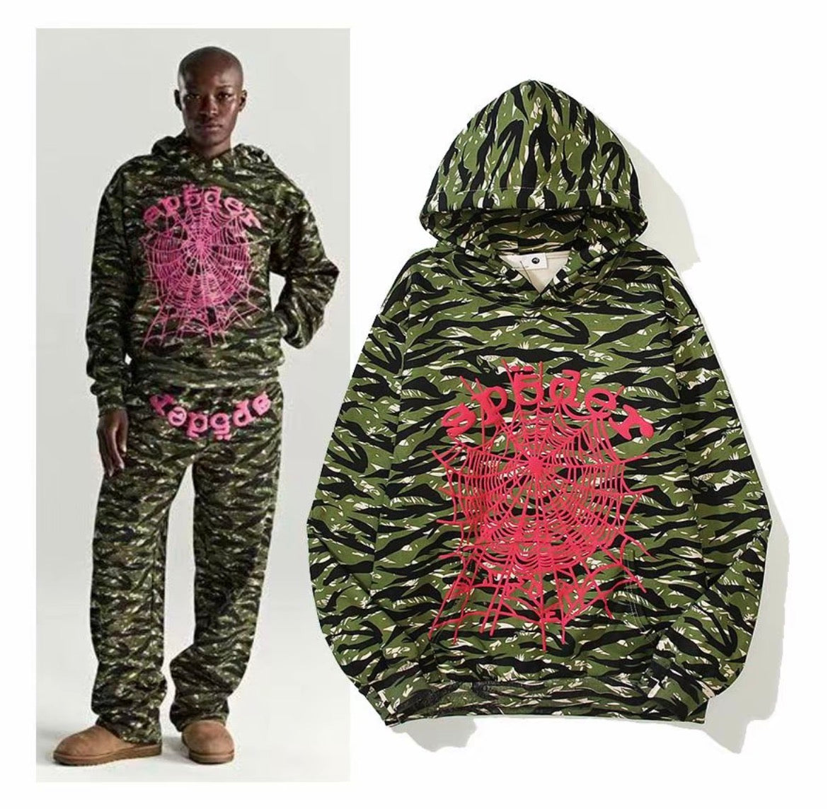 Sp5der Web Camo Hoodie – Red Spider (Kanye Edition) - Original