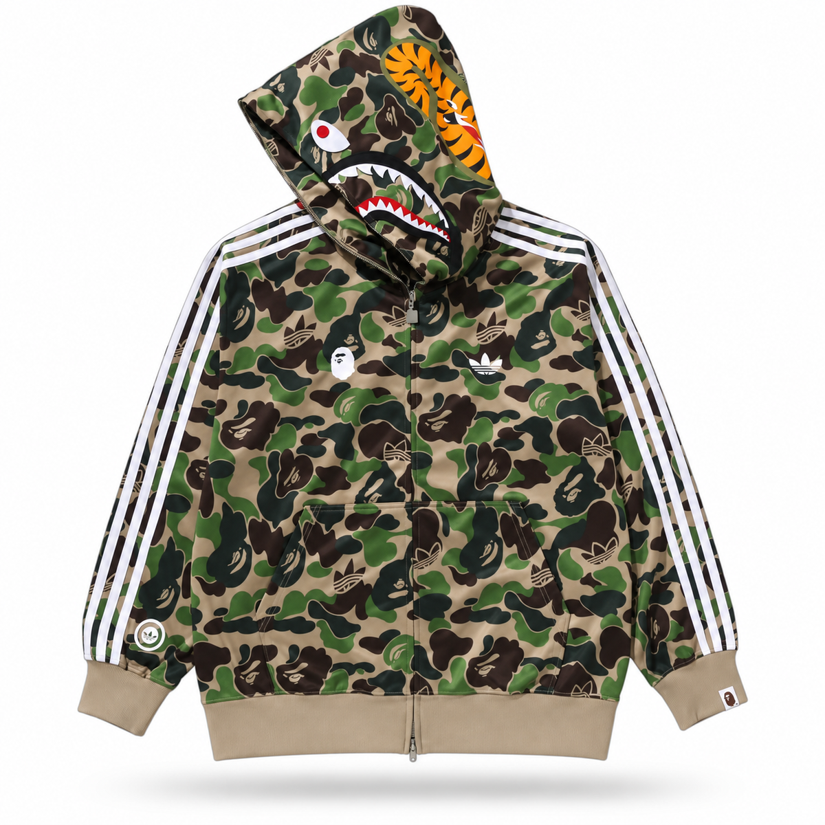 Sudadera Adidas x Bape Camo Shak Verde