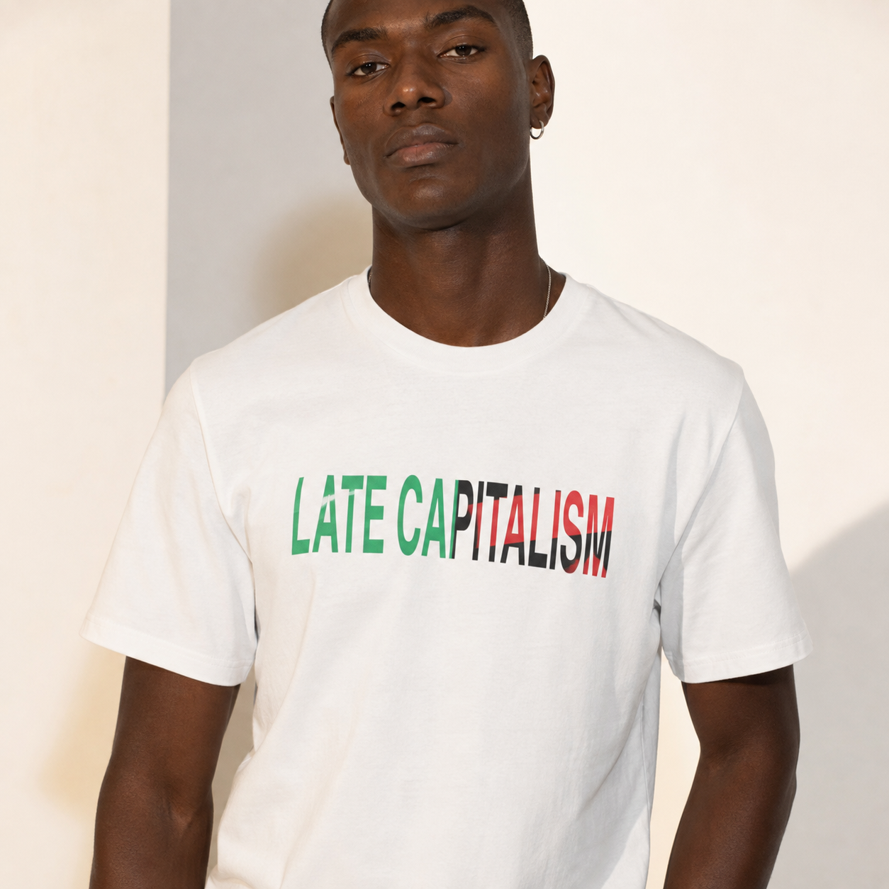 Camiseta Denim Tears “Late Capitalism” Blanca