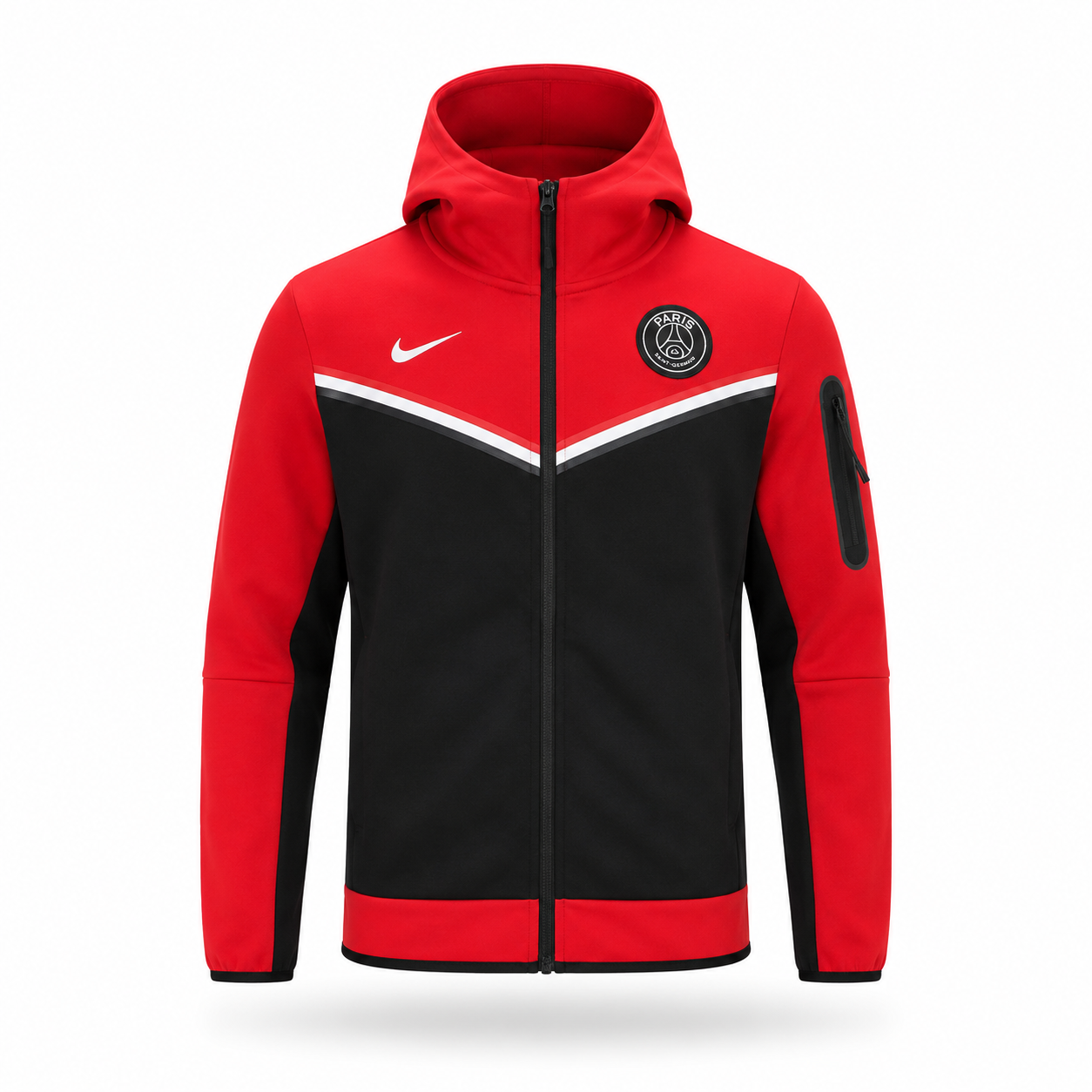 Nike PSG Tech Fleece Rojo Hoddie