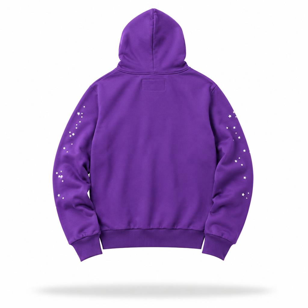Sp5der Web Hoodie Purple/Yellow