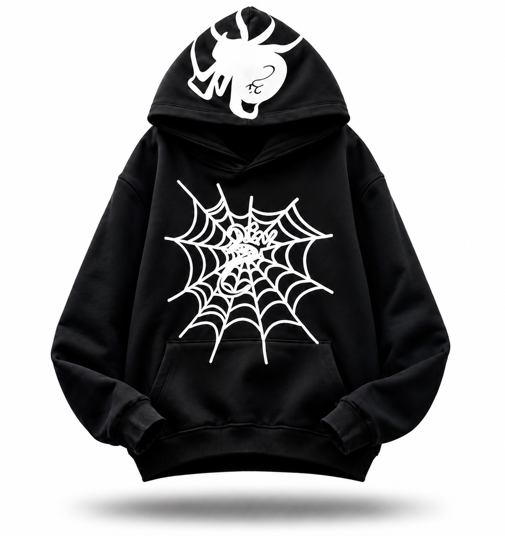 Sp5der "Spider Head" Graphic Hoodie / Black