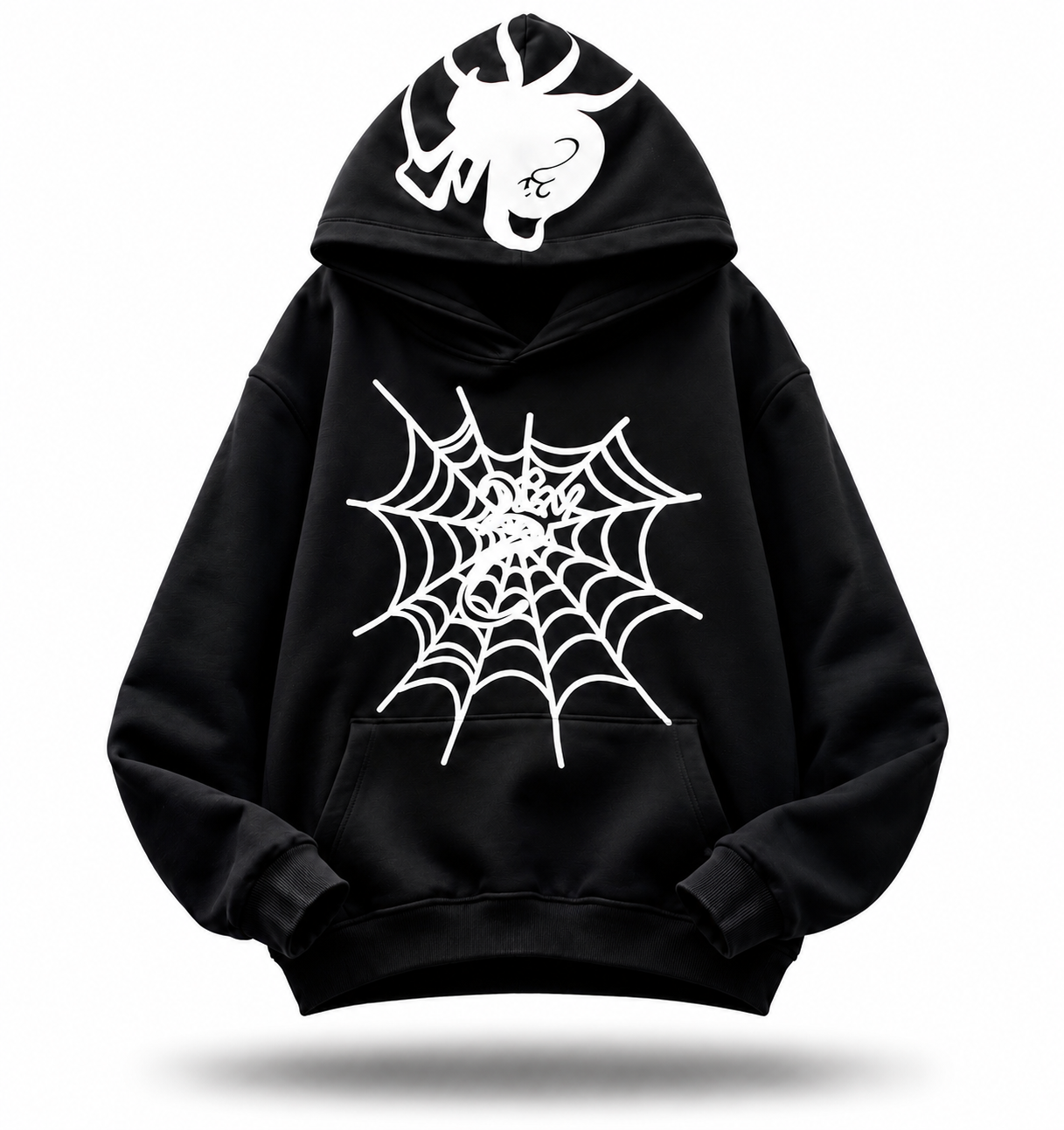 Sp5der "Spider Head" Graphic Hoodie / Black