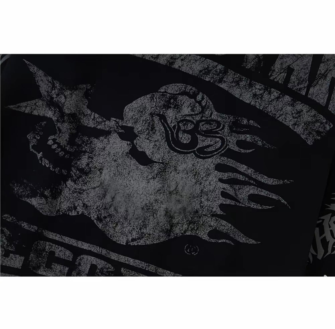 Hellstar Records Flame Hoodie Black - Original