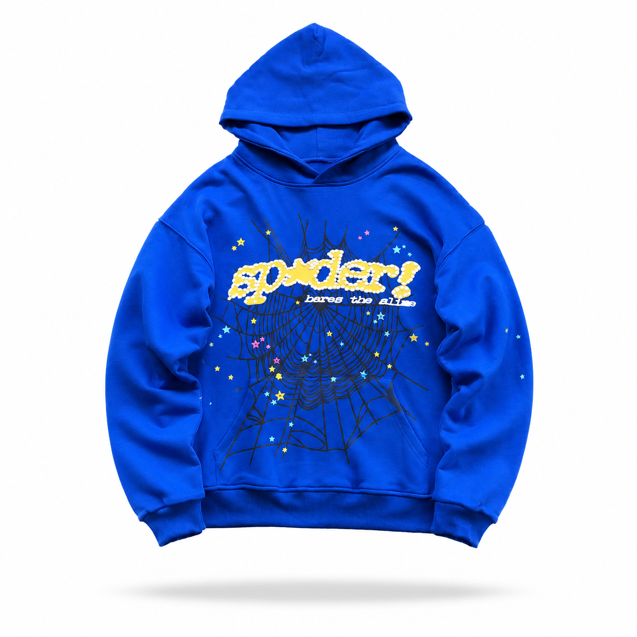 Sp5der Worldwide Web Hoodie Blue