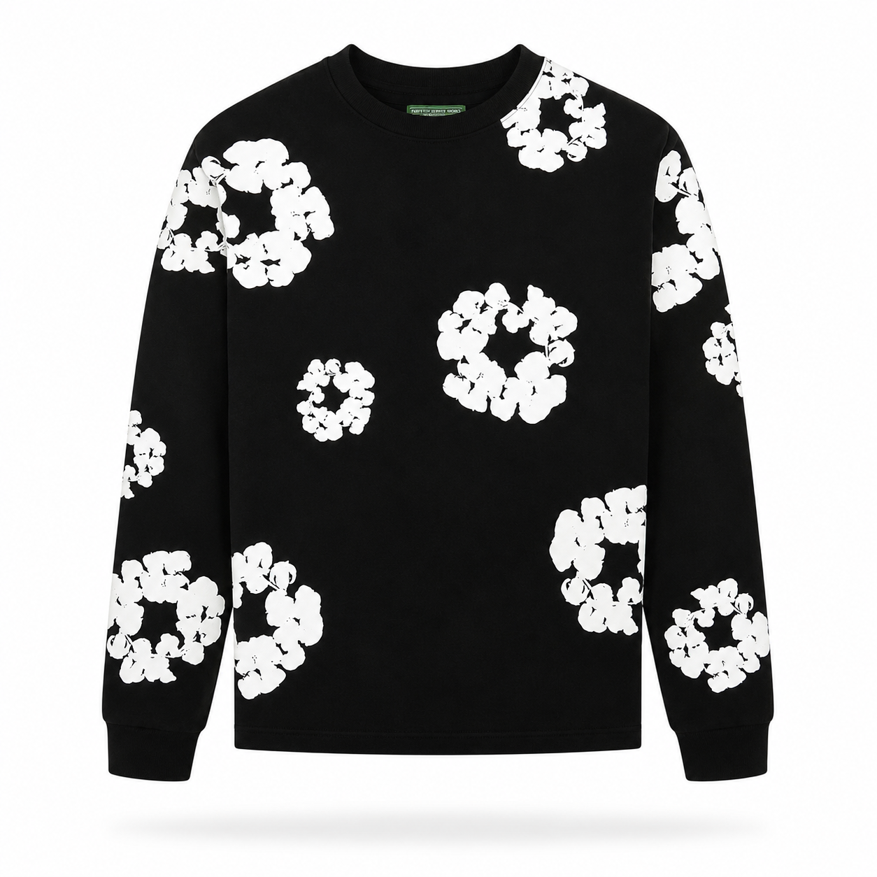 Camiseta Denim Tears Wreath Negra