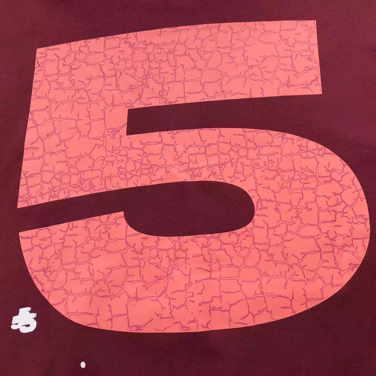 Sp5der 5 Angel Number Hoodie (Maroon/Burgundy)⁠