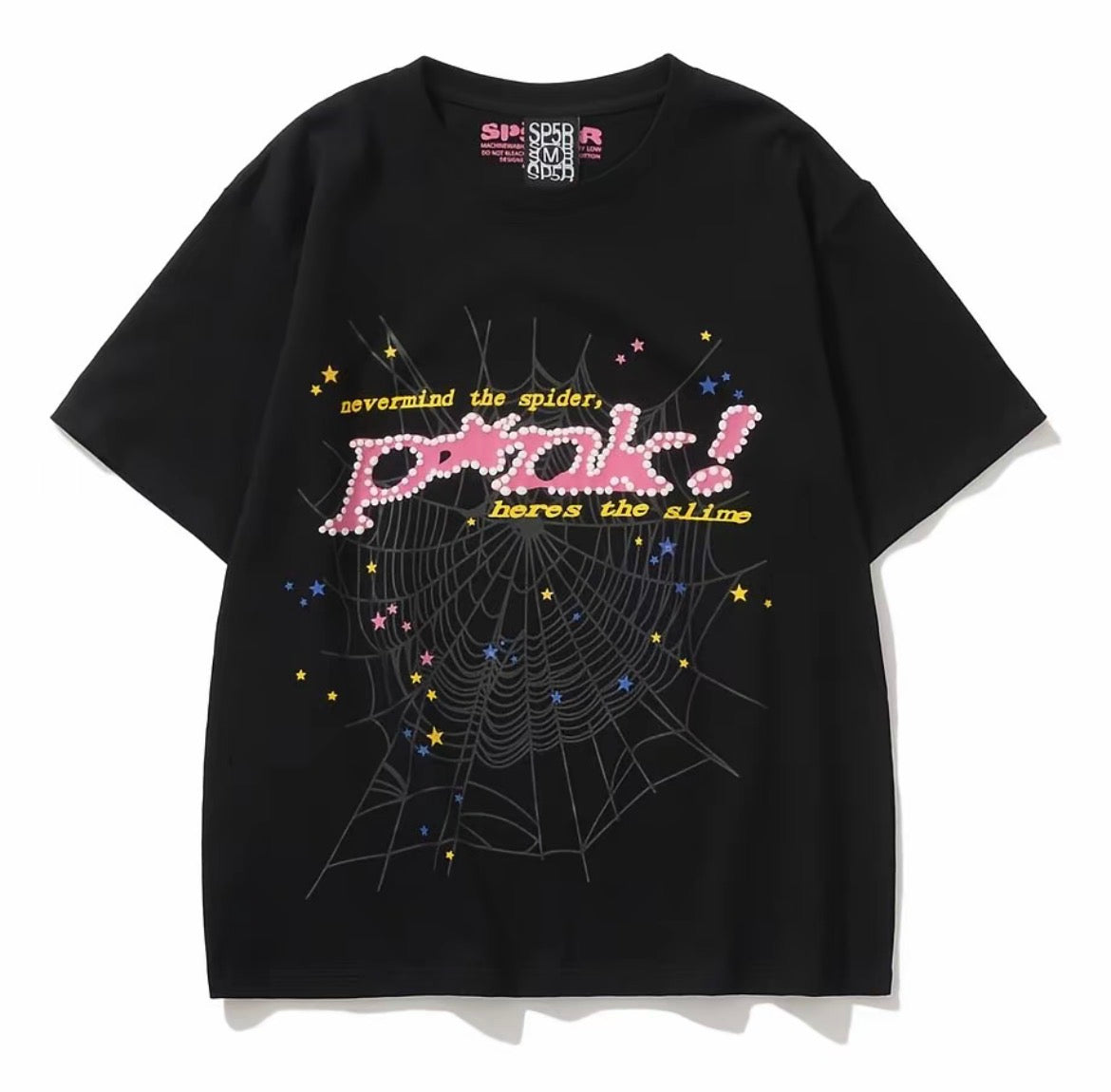 SP5DER P*NK Web Tee Black