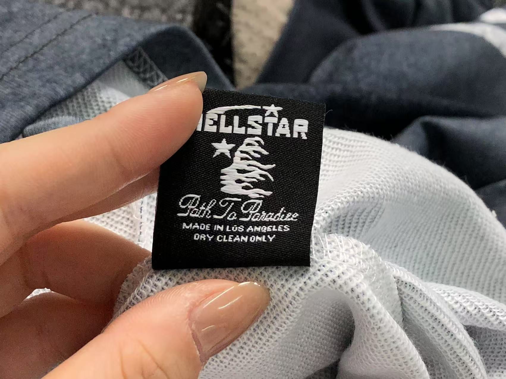 Hellstar Skeleton Long Sleeve Washed Grey