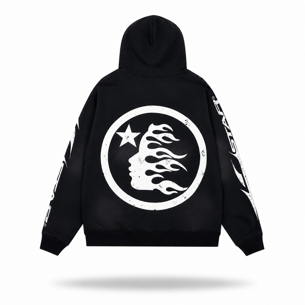 Hellstar "Sports Edition" Heavyweight Zip Hoodie — Grey