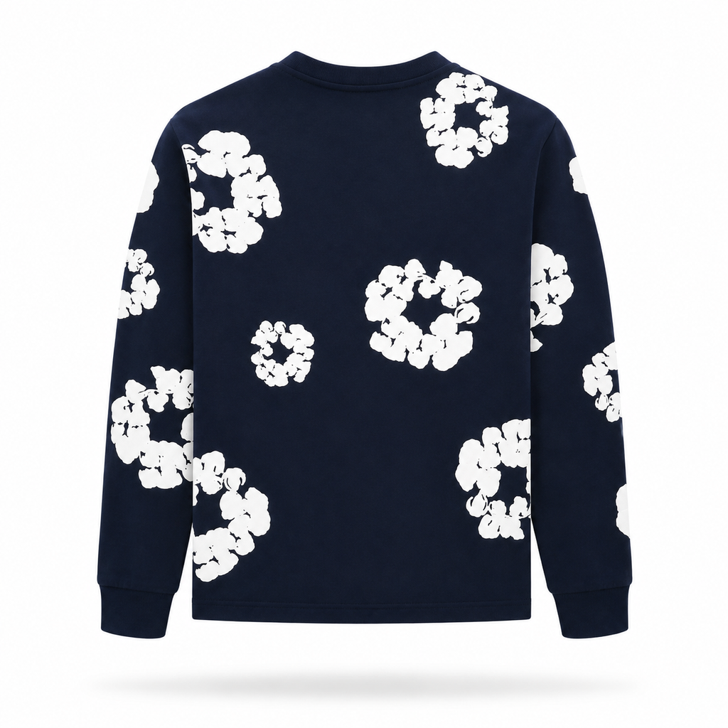 Camiseta Denim Tears Wreath Azul