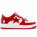 Sneaker BAPE APE Sta Charol Blanco Rojo