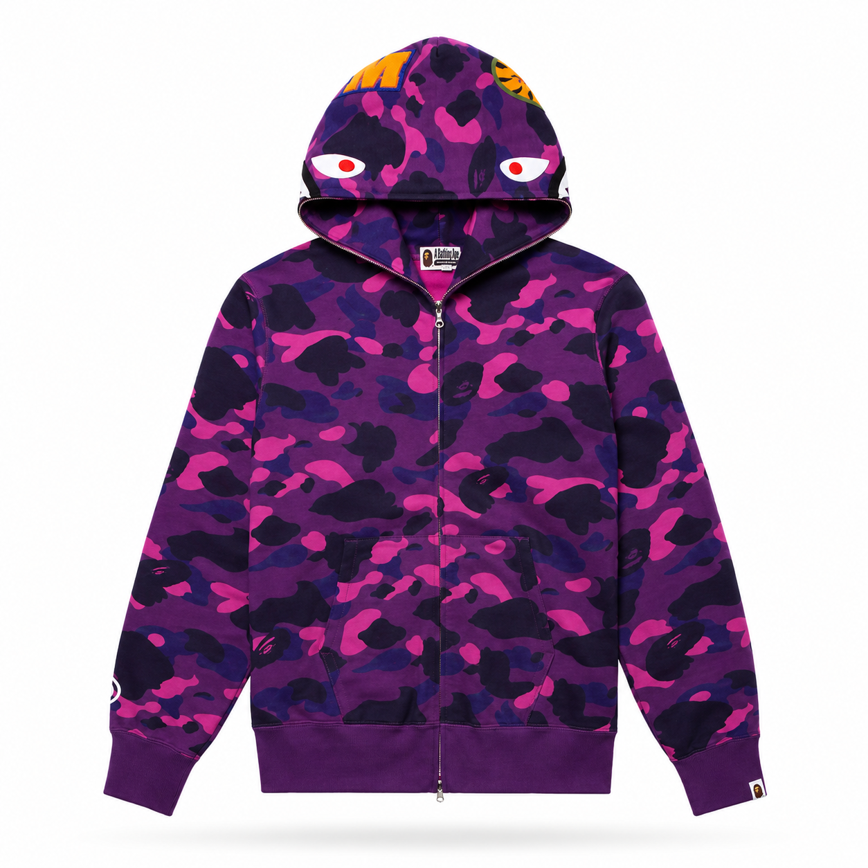 Sudadera BAPE Shark Split Camo Violeta