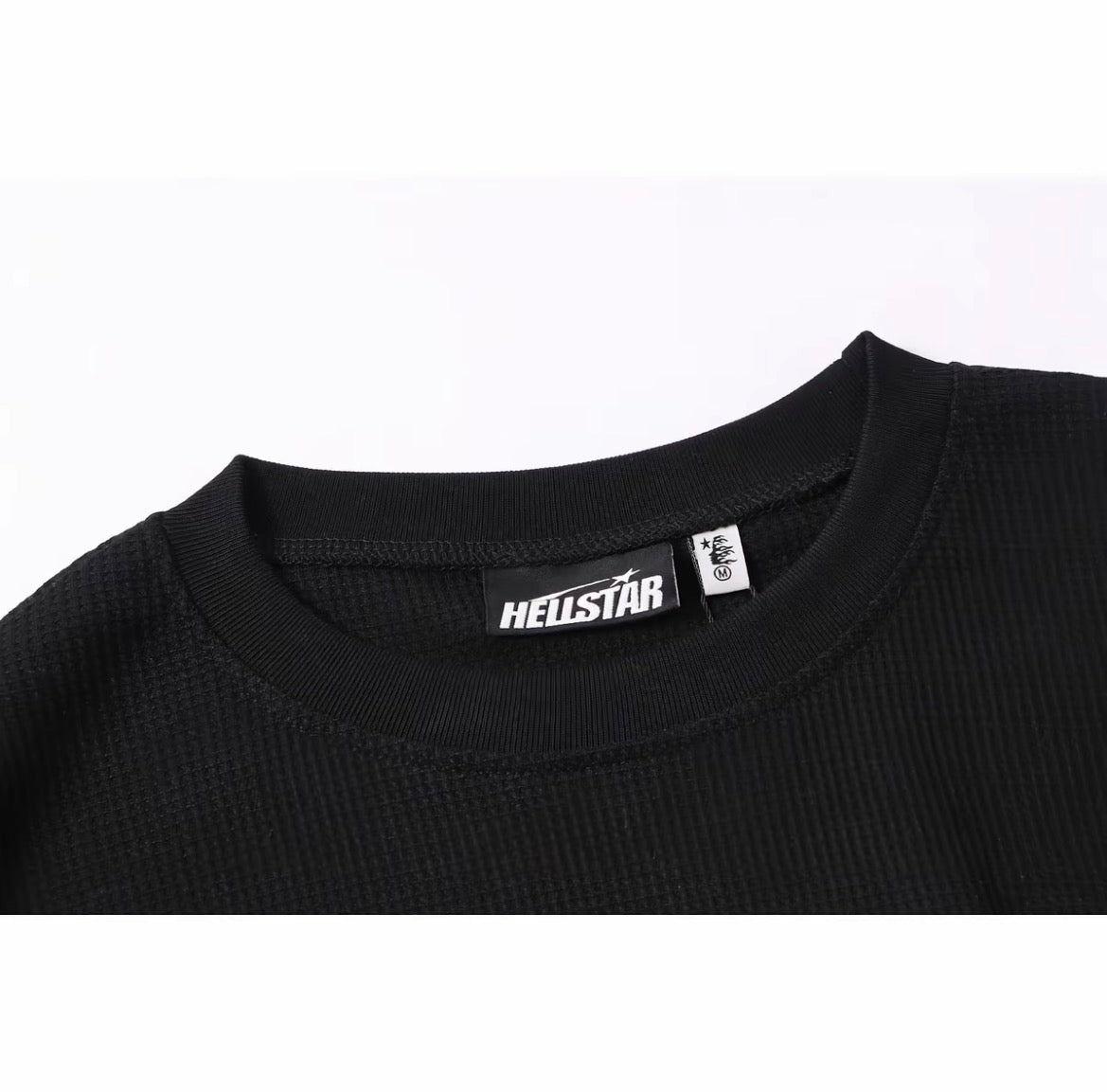 Hellstar Classic Logo Waffle Knit Tee — Black
