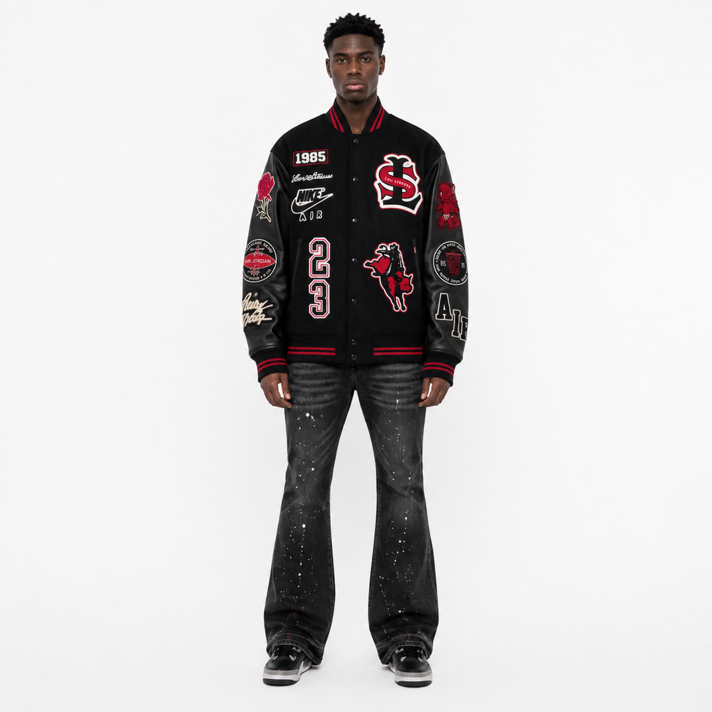 Chaqueta Nike Jordan x Levi's Varsity Negra