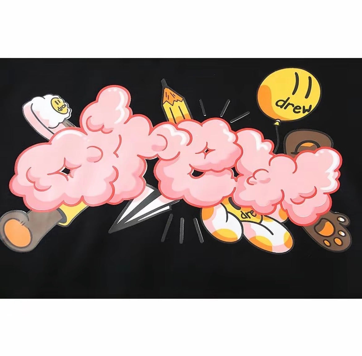 Drew House Deconstructed Mascot Hoodie - Black