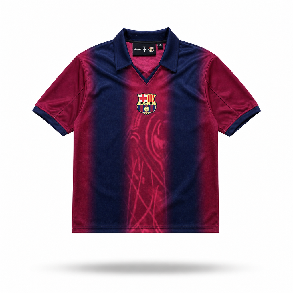 Travis Scott Cactus Jack x FC Barcelona "Camo/Fade" Polo Jersey