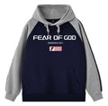 Fear of God Essentials Hoodie — Navy/Grey (Raglan) - Original
