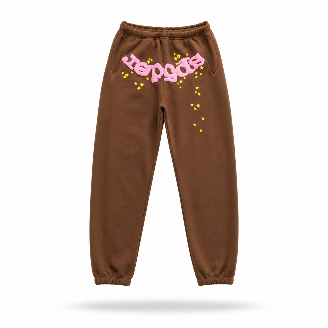 Sp5der Worldwide Sweatpants Brown / Pink