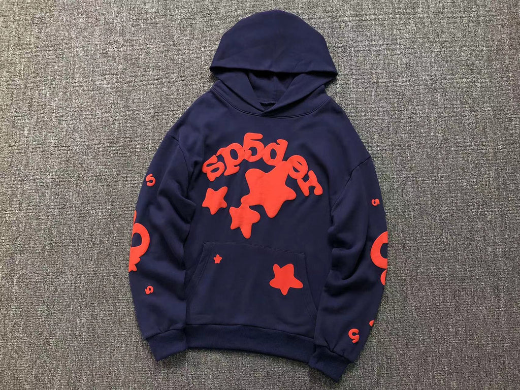 Sp5der Beluga Hoodie Navy