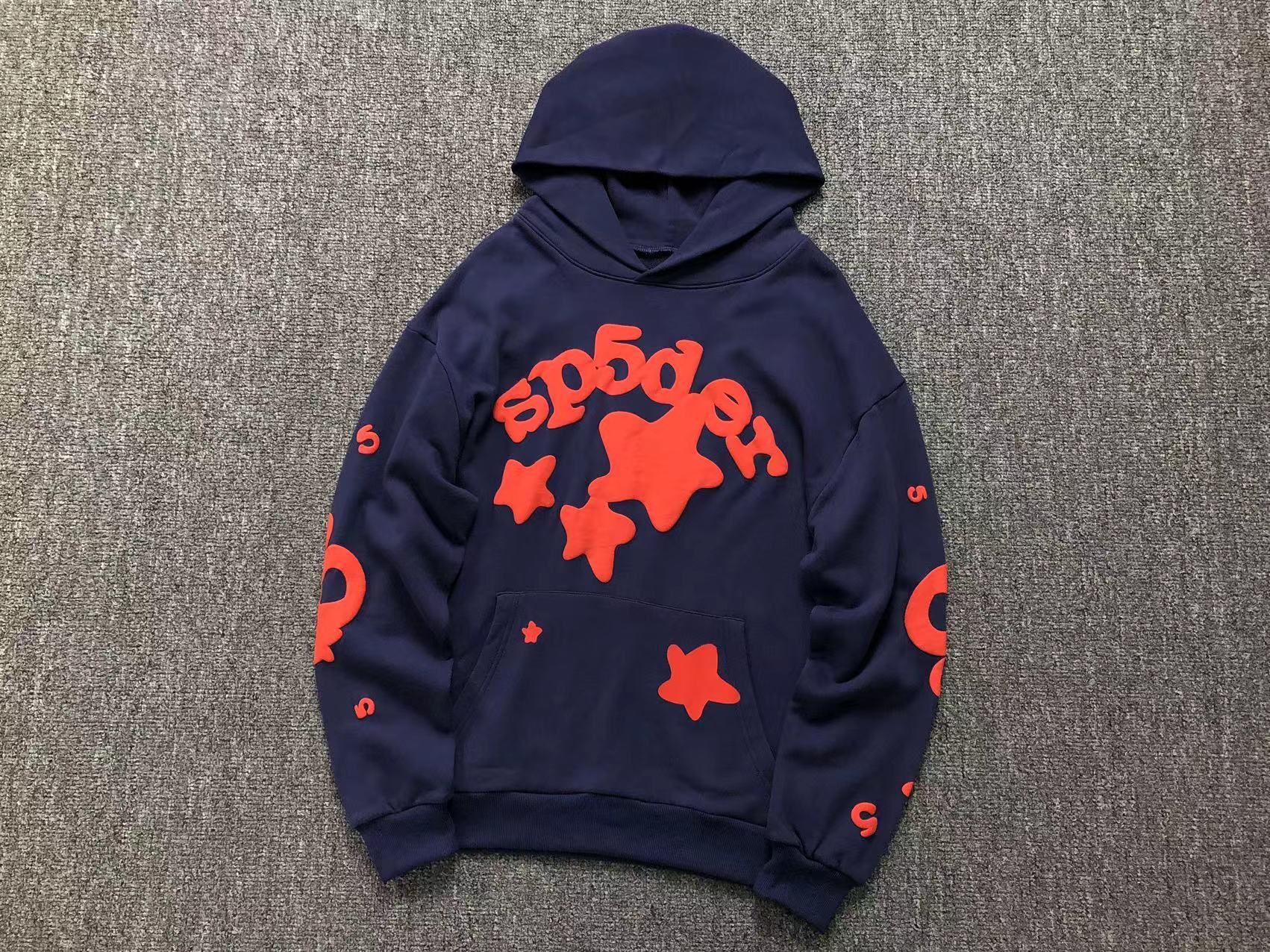 Sp5der Beluga Hoodie Navy