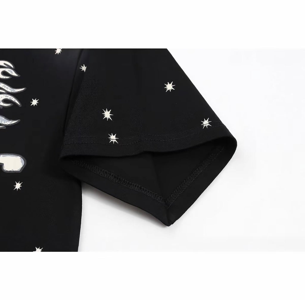 Hellstar "Path to Paradise" All-Over Star Print Tee