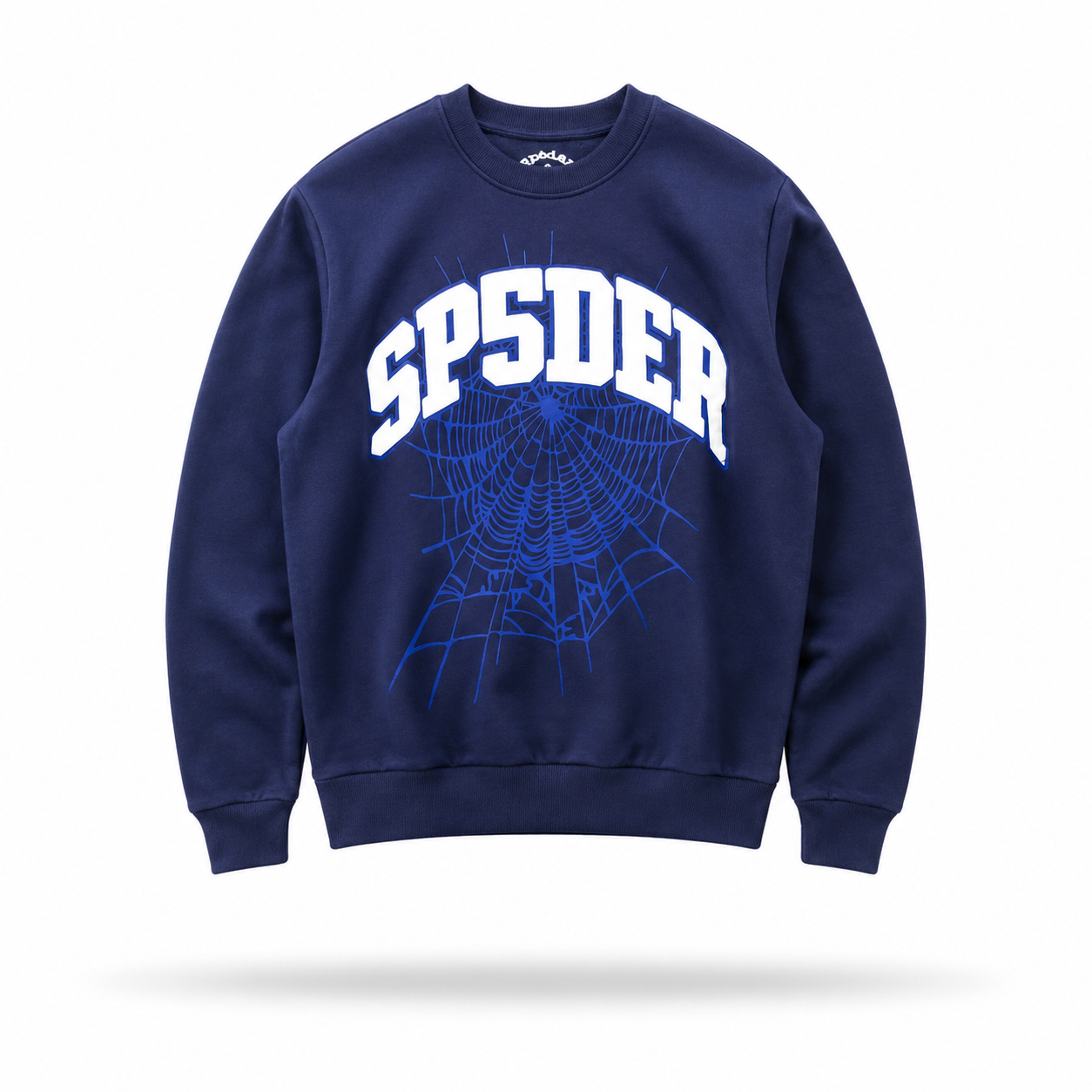 Sp5der Web Crewneck (Navy Blue/White)⁠