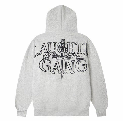 Corteiz Laughteg Gang Zip Hoodie – Grey