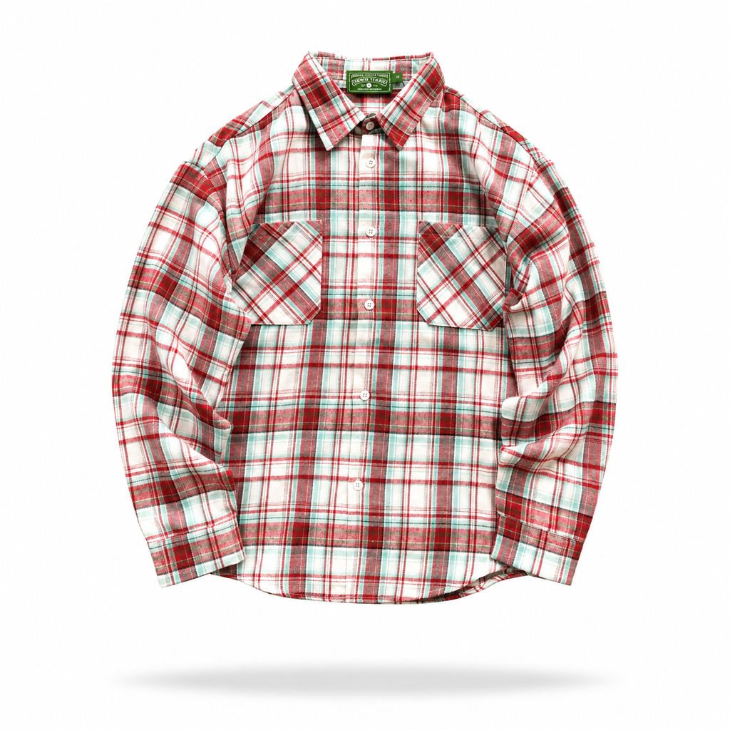 Denim Tears Cotton Wreath Pajama Shirt Red Plaid