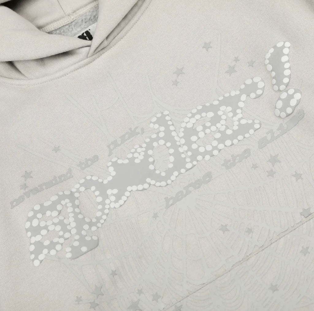 Sp5der "Bares The Aleness" Hoodie / Sand