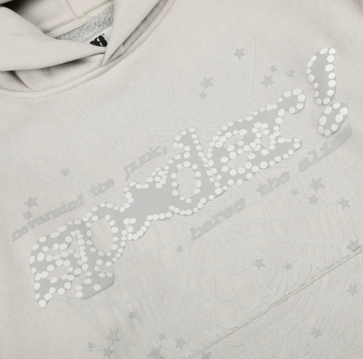 Sp5der "Bares The Aleness" Hoodie / Sand