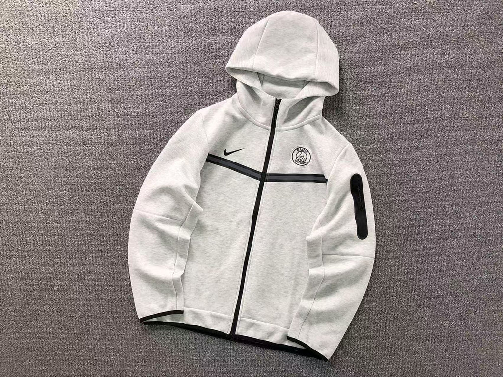 Nike PSG Tech Fleece Hoodie “Light Bone/Black”